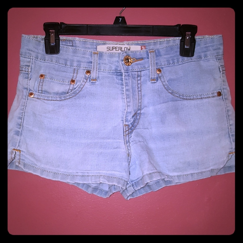 Levi's Light Wash Jean Shorts
